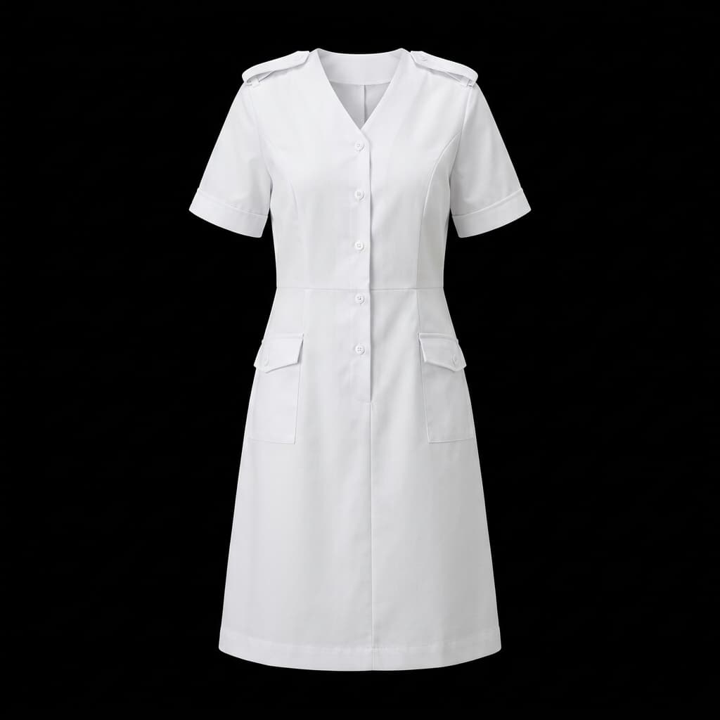 Ladies Dress with Epaulette Loops