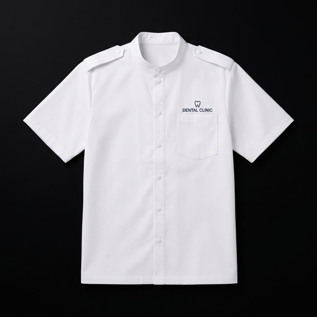 Men's Dental Tunic with Epaulette Loops